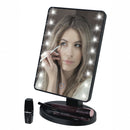 Specchio da Tavolo con LED per Trucco Make-Up Kooper  Nero