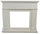 Cornice da Pavimento per Inserto Camino Elettrico 110x94,9x24,9 cm in MDF Sined Pienza Bianco
