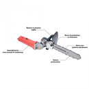 Kit Adattatore per Smerigliatrice a Motosega Angolare Lama da 12" con accessori