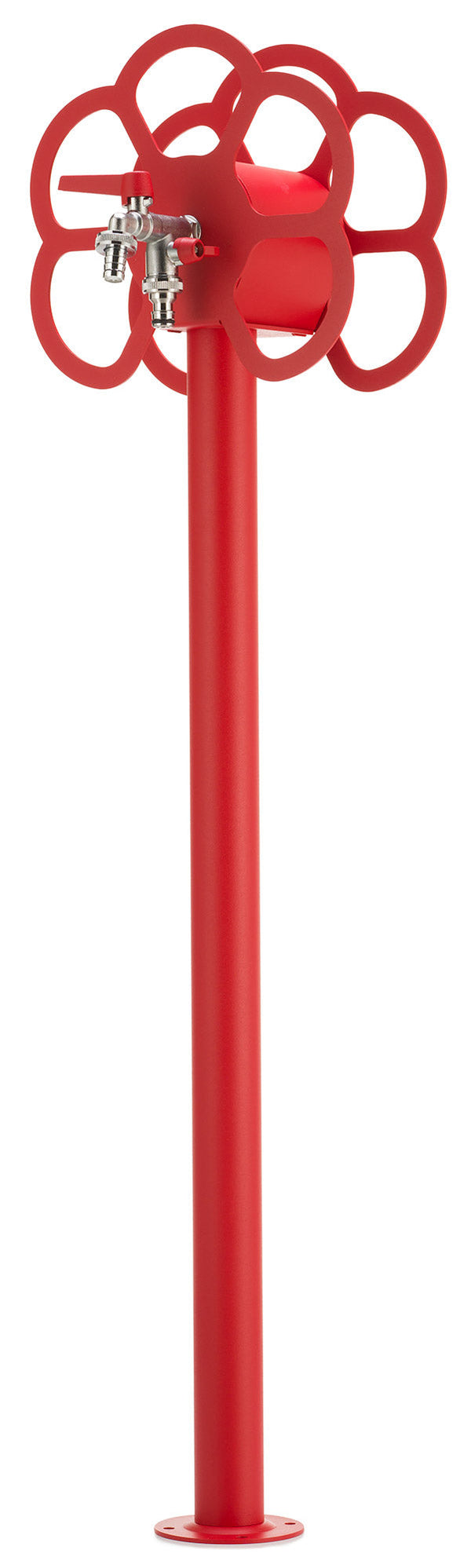 Fontana da Giardino con Rubinetto e Portatubo Integrato Belfer 42/SRF Rosso prezzo