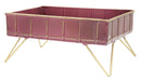 Svuota Tasche Glam Bordeaux 32x21,5x15,5 cm in Ferro Bordeaux e Oro