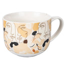 Set 2 Tazze Ø10,5x8,2 cm in Bone China VdE Tivoli 1996 Face to grey