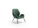 Poltrona da Salotto o da Camera Brandy 73x68x85 cm in Velluto Verde Scuro