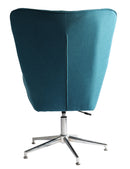 Poltrona 66x73x98/110 cm in Tessuto Silver/Blu
