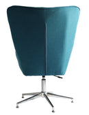 Poltrona 66x73x98/110 cm in Tessuto Silver/Blu