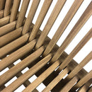 Cuscino per Sedia Pieghevole Pinta Seduta e Schienale Sfoderabile Spesso 3 cm Marrone      