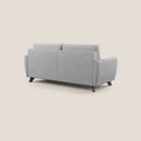 Divano Letto 3 Posti 208x97x96 cm in Tessuto Grigio Chiaro