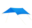 Tenda a sospensione con parasole per camping con picchetti e tiranti Azzurra