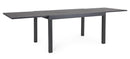 Tavolo Allungabile da Esterno 135-270x90x75h cm in Alluminio Cliv Antracite  