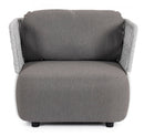 Poltrona 92x86x79h cm con Cuscini Palmer Bianco/Grigio 