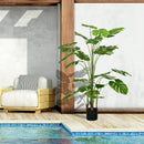 Pianta Artificiale Monstera da Interno e Esterno H180 cm con Vaso Verde