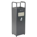 Cestino Gettacarte Posacenere 30x27x98 cm in Metallo Antracite