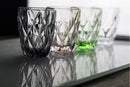 Set 6 Bicchieri Ø8x10 cm in Vetro Villa d'Este Home Tivoli Quarzo Grigio