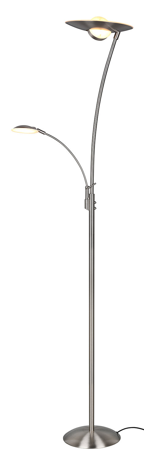 Piantana da Interno a LED in Metallo Nichel Satinato sconto