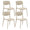 Set 4 Sedie 46x79x54 cm in Polipropilene Elodie Tortora