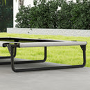 Letto per Cani Grandi Pieghevole 107x61x20 cm da Interno ed Esterno con Tessuto a Rete Grigio Chiaro  