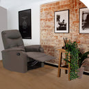 Poltrona Relax 76,5x89/159x100/83,5 h cm in Similpelle Marrone