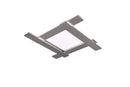 Plafoniera da Interno a LED in Metallo Nickel Opaco