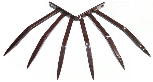 Winkeleinbruchschutz mit Stahlspitzen für Balkonwände Braun sconto