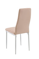 Sedia in Similpelle 41x39x95cm TFT Jimmy Tortora Bianca