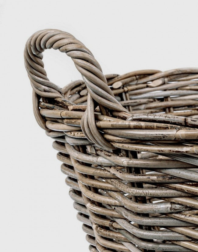 Cesto 2 Maniglie Narra Ovale in Fibre Naturali