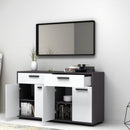 Mobile Multiuso Truva 4 ante e 2 cassetti 140 cm grigio bianco