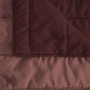 Trapuntino Estivo Double Face Effetto Water Washed in Poliestere Corallo e Bordeaux Varie Misure