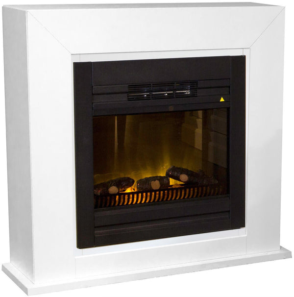 Elektrischer Bodenkamin Flammeneffekt 1800 W Ruby Fires Adra Lucius White prezzo