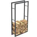 Portalegna Supporto Metallo Porta Legna Interno Legnaia Camino Stufa 150x80x25cm