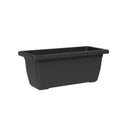 Vaso Rettangolare a Cassettone Outdoor Tera Tikal Ash 100x45 cm in Plastica Antracite 