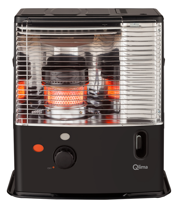 sconto Qlima R3224x Flüssigbrennstoffkocher 2,4 kW mit schwarzem Docht