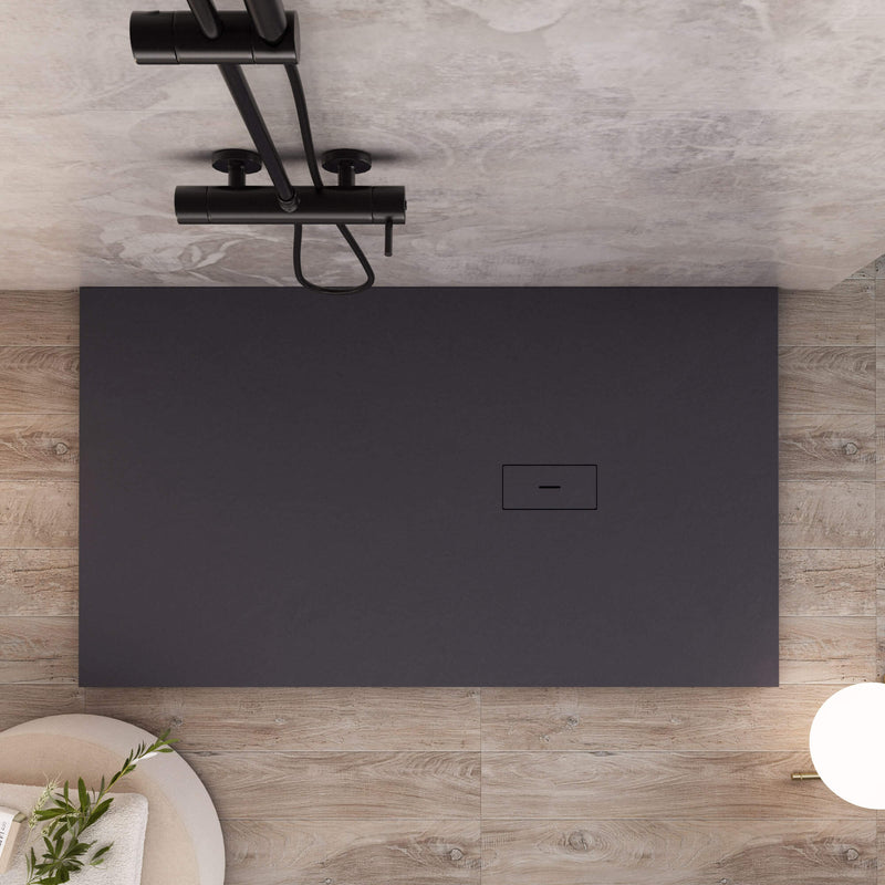 Piatto Doccia in Pietra Bonussi Manila Nero Varie Misure