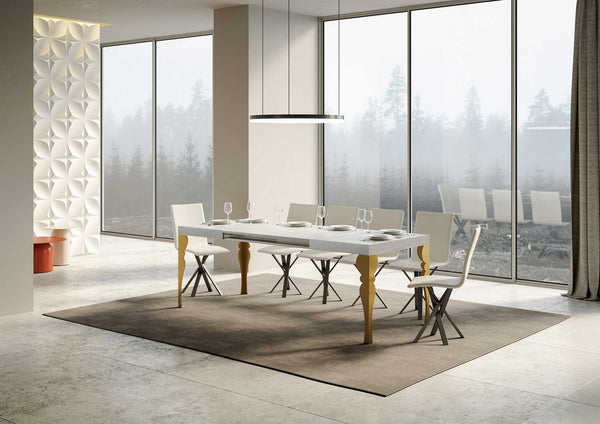 Tavolo Allungabile 130-390x90x77 cm Paxon Bianco Frassino acquista