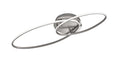 Plafoniera da Interno a LED in Metallo Nickel Opaco