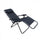 Zero Gravity Reclining Folding Liegestuhl 88x65x110 h cm in Stahl und schwarzem Textilene