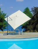 Ombrellone Decentrato da Giardino 3x4m California in Alluminio e Poliestere Ecrù