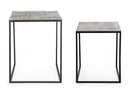 Set 2 Tavolini Quadrati Tahir