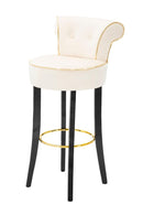 Sgabello Bar Luxy Crema 46x48x96 cm in Legno e Plastica