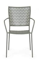 Sedia da Giardino 54x55x89h cm con Braccioli Lizette Dark Olive