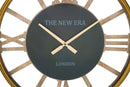 Orologio da Muro New Era Ø60x6,5 cm MDF e in Ferro Marrone