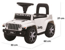 Macchina Cavalcabile per Bambini con Licenza Jeep Rubicon Bianca