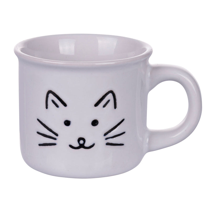 Set 6 Tazzine da Caffè Ø6,4x5,5 cm in Gres VdE Tivoli 1996 Love Cat