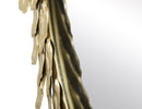 Specchio da Muro Glam Petal Ø73x5 cm in Ferro Oro