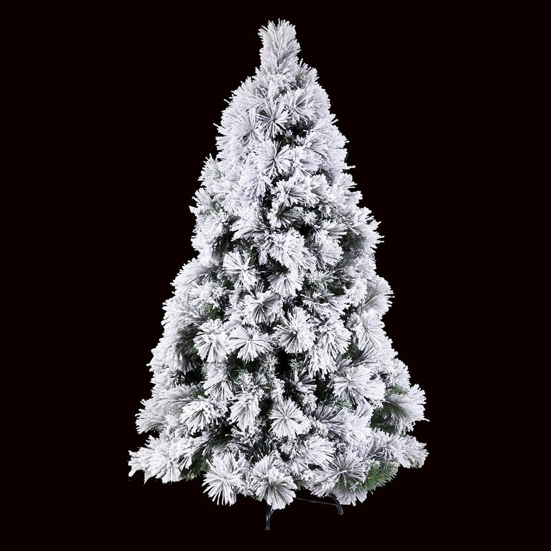 Albero di Natale Artificiale Adami Monte Bianco Verde Innevato Varie Misure