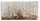 Aluminium Malbaum 120x3,8x60 cm in Pinienholz Metall und Leinwand