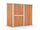 Gartenbox Haus aus Stahlblech Werkzeughalter 174x100x174 cm Enaudi Holz