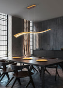 Lampada a Sospensione da Interno a LED in Metallo Oro