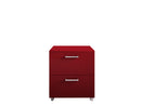 Mobile Cassettiera 2 Cassetti Soft Close in Legno in Melaminico 50x38x57cm TFT Samoa Rosso