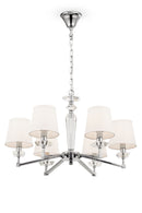 Lampadario Neoclassic in Metallo Beira Nickel