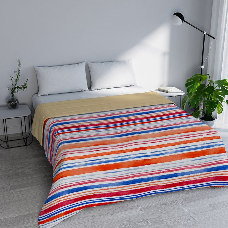 Trapuntino Estivo in Microfibra 100 gr con Stampa Strisce Basic Varie Misure